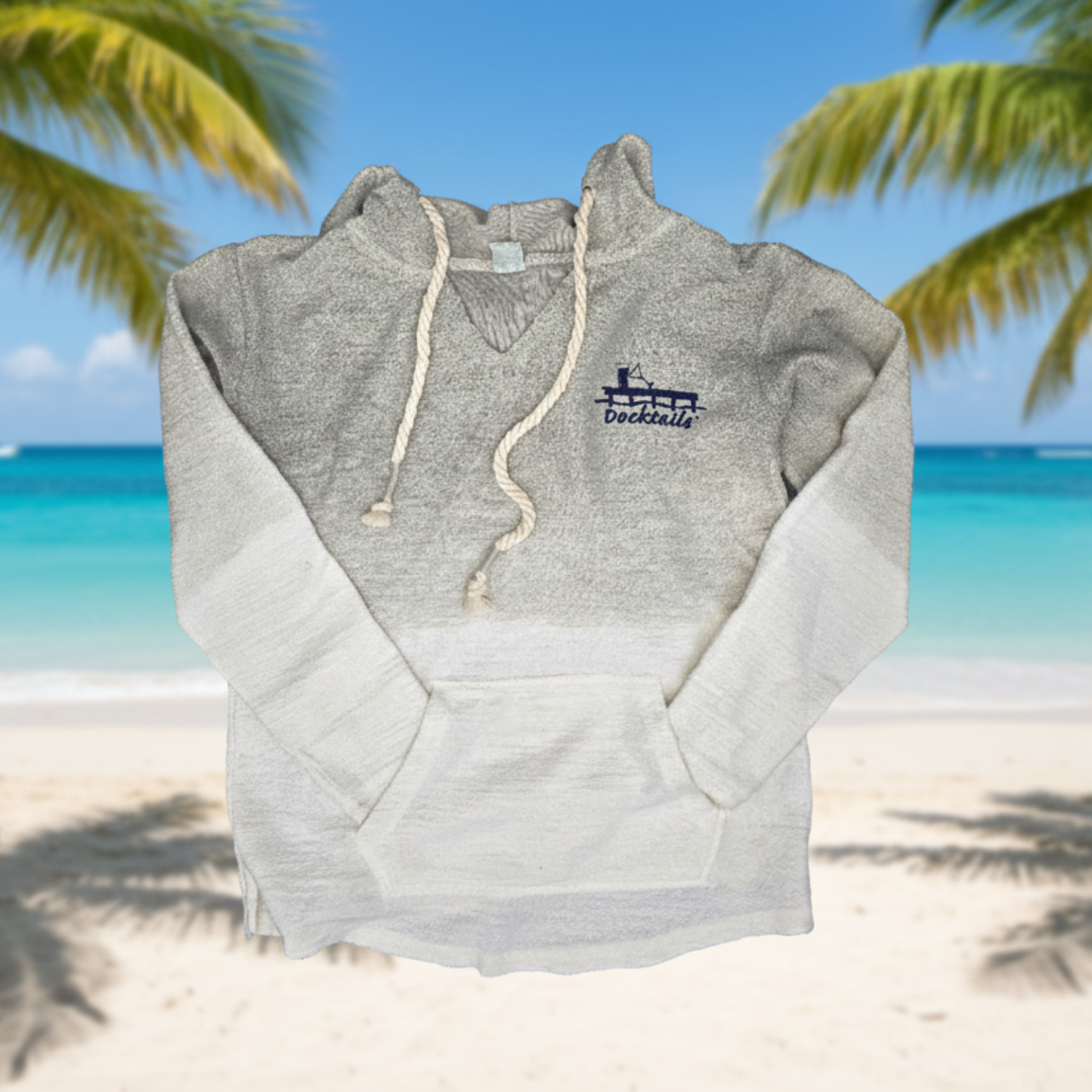 Docktails Seashore Sand Dip Dye Hoodie in seashore sand dip dye color