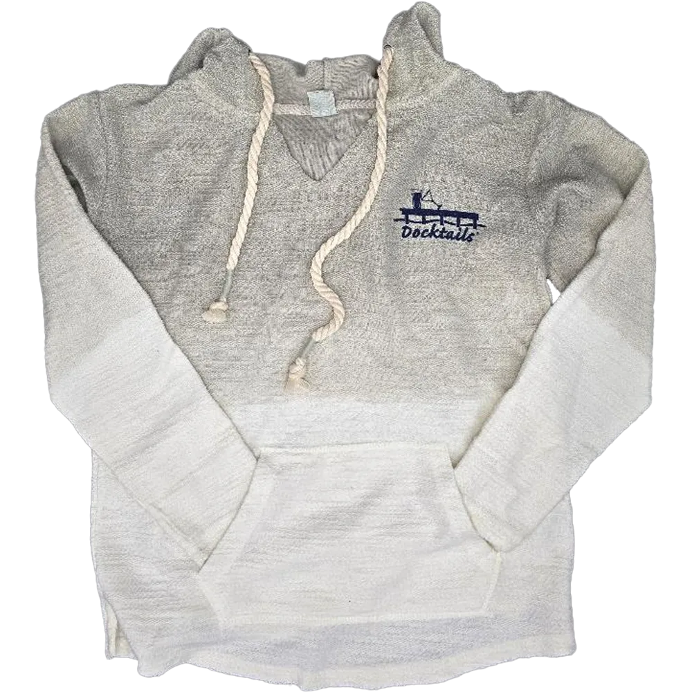 Women's Docktails Seashore dip-dye hoodie in heather beige