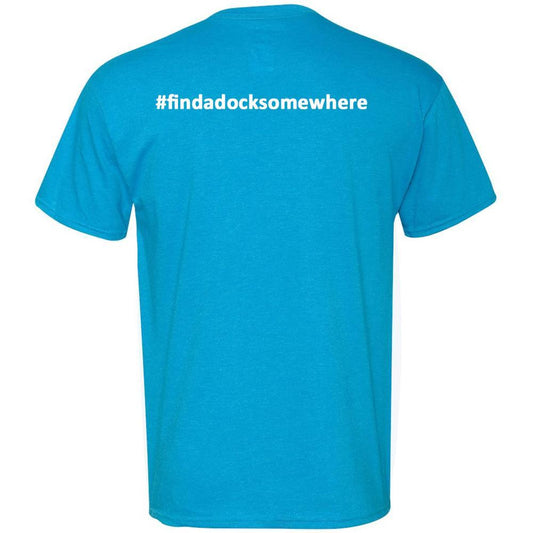 Docktails Men's Short Sleeve Tee in Sapphire