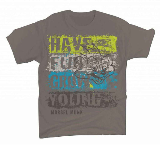HFGY Unisex T-Shirt Grey Distressed Stripe