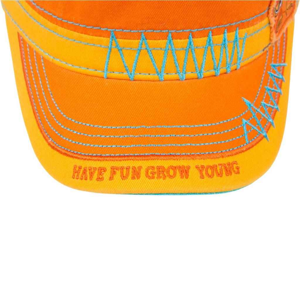 Cadet Hat Have Fun Grow Young - Orange
